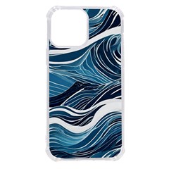 Abstract Blue Ocean Wave Iphone 13 Pro Max Tpu Uv Print Case by Jack14
