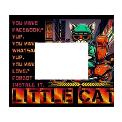 A Little Cat White Wall Photo Frame 5  X 7  by Internationalstore