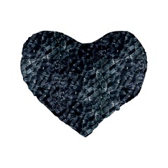 Ceramics Broken  Standard 16  Premium Flano Heart Shape Cushions by Internationalstore