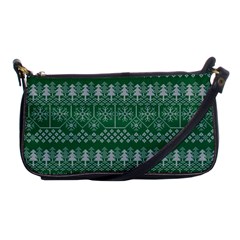 Christmas Knit Digital Shoulder Clutch Bag