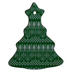 Christmas Knit Digital Christmas Tree Ornament (two Sides)