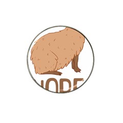 Capybara Art T- Shirt Cute Sad Capybara - Nope T- Shirt Yoga Reflexion Pose T- Shirtyoga Reflexion Pose T- Shirt Hat Clip Ball Marker (10 Pack) by hizuto
