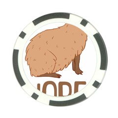 Capybara Art T- Shirt Cute Sad Capybara - Nope T- Shirt Yoga Reflexion Pose T- Shirtyoga Reflexion Pose T- Shirt Poker Chip Card Guard by hizuto