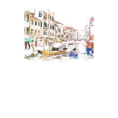 Venice T- Shirt Venice Voyage Art Digital Painting Watercolor Discovery T- Shirt (3) Shower Curtain 48  X 72  (small)  by ZUXUMI