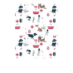 Veterinarian Gift T- Shirt Veterinary Medicine, Happy And Healthy Friends    Pattern    Coral Backgr Shower Curtain 48  X 72  (small)  by ZUXUMI