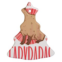 Capybara Love T- Shirt Just A Girl Who Loves Capybaras A Cute Design For Capybara Lovers T- Shirt Yoga Reflexion Pose T- Shirtyoga Reflexion Pose T- Shirt Christmas Tree Ornament (two Sides)