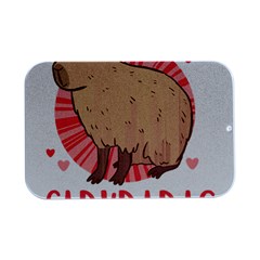 Capybara Love T- Shirt Just A Girl Who Loves Capybaras A Cute Design For Capybara Lovers T- Shirt Yoga Reflexion Pose T- Shirtyoga Reflexion Pose T- Shirt Open Lid Metal Box (silver)  
