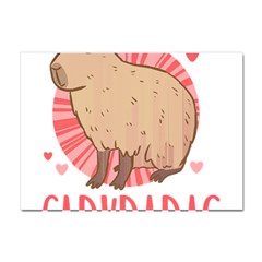 Capybara Love T- Shirt Just A Girl Who Loves Capybaras A Cute Design For Capybara Lovers T- Shirt Yoga Reflexion Pose T- Shirtyoga Reflexion Pose T- Shirt Crystal Sticker (a4)