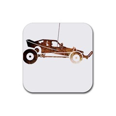 Vintage Rc Cars T- Shirt Vintage Modelcar Classic Rc Buggy Racing Cars Addict T- Shirt Rubber Coaster (square) by ZUXUMI