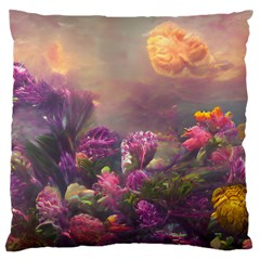 Floral Blossoms  Large Cushion Case (two Sides) by Internationalstore
