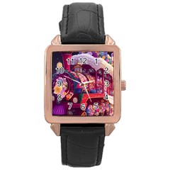 Fantasy  Rose Gold Leather Watch  by Internationalstore