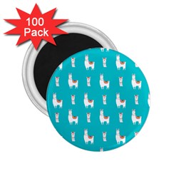 Lama Alpaca Animal Pattern Design 2 25  Magnets (100 Pack)  by Pakjumat