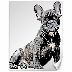 Bulldog T- Shirt French Bulldog Pop Art Dog Owner Gift T- Shirt Canvas 18  X 24  by EnriqueJohnson