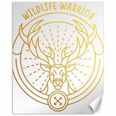 Wildlife T- Shirt Wildlife Warrior 2 T- Shirt Canvas 11  X 14  by ZUXUMI