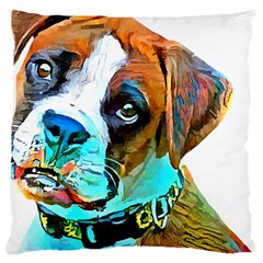 Boxer Dog Art T- Shirt Boxer Dog Art T- Shirt Large Cushion Case (two Sides) by JamesGoode
