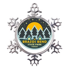 Brazos Bend State Park T- Shirt Brazos Bend State Park Night Sky T- Shirt Metal Large Snowflake Ornament by JamesGoode