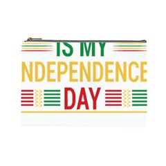 Calligraphy T- Shirtcalligraphy Is My Independence Day T- Shirt Cosmetic Bag (large) by EnriqueJohnson