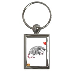 Opossum T-shirtsteal Your Heart Opossum 05 T-shirt Key Chain (rectangle) by EnriqueJohnson