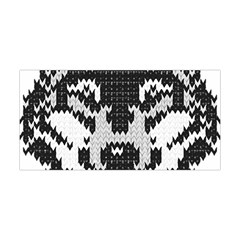 Fair Isle Wolf T- Shirt Fair Isle Knitting Grey Wolf    Spot Illustration    Black And White Wolf T- Yoga Headband by ZUXUMI