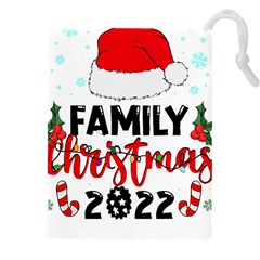 Family Christmas T- Shirt Family Christmas 2022 T- Shirt Drawstring Pouch (4xl) by ZUXUMI