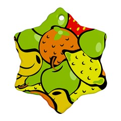 Fruit Food Wallpaper Ornament (snowflake)