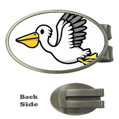Pelican T-shirtnope Not Today Pelican 64 T-shirt Money Clips (oval)  by EnriqueJohnson