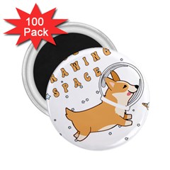 Frawing Space Dog Lover T- Shirt Cool Dog Frawing Space Dog Lover T- Shirt 2 25  Magnets (100 Pack)  by ZUXUMI