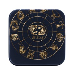 Pisces T-shirtpisces Gold Edition - 12 Zodiac In 1 T-shirt Square Metal Box (black)