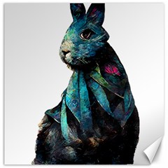 Rabbit T-shirtrabbit Watercolor Painting #rabbit T-shirt Canvas 12  X 12  by EnriqueJohnson