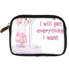 I Will Get Everything I Want Digital Camera Leather Case by SychEva
