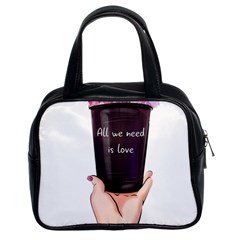 All You Need Is Love 2 Classic Handbag (two Sides) by SychEva