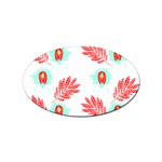 Batik T- Shirt Batik Flowers Pattern 17 Sticker Oval (100 pack)