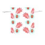 Batik T- Shirt Batik Flowers Pattern 17 Lightweight Drawstring Pouch (M)