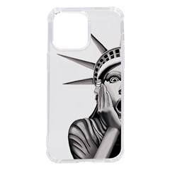 Funny Statue Of Liberty Parody Iphone 14 Pro Max Tpu Uv Print Case by Sarkoni