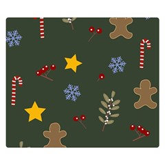 Christmas Party Pattern Design Premium Plush Fleece Blanket (small) by uniart180623