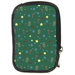 Twigs Christmas Party Pattern Compact Camera Leather Case by uniart180623