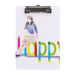 Happy A5 Acrylic Clipboard by SychEva