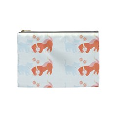 Dog And Cat Lover Pattern T- Shirtdog And Cat Lover Pattern T- Shirt Cosmetic Bag (medium) by EnriqueJohnson