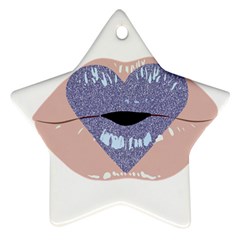 Lips -18 Star Ornament (two Sides) by SychEva
