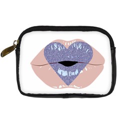 Lips -18 Digital Camera Leather Case by SychEva