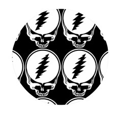 Black And White Deadhead Grateful Dead Steal Your Face Pattern Mini Round Pill Box (pack Of 5) by Sarkoni