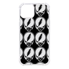 Black And White Deadhead Grateful Dead Steal Your Face Pattern Iphone 14 Tpu Uv Print Case by Sarkoni