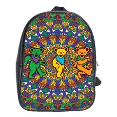 Grateful Dead Pattern School Bag (large) by Sarkoni