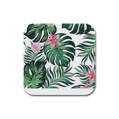 Hawaii T- Shirt Hawaii Leather Flower Garden T- Shirt Rubber Square Coaster (4 Pack) by EnriqueJohnson