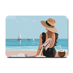 Rest By The Sea Small Doormat by SychEva