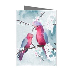 Watercolor Parrot Mini Greeting Cards (pkg Of 8) by SychEva