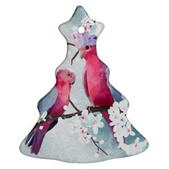 Watercolor Parrot Christmas Tree Ornament (two Sides) by SychEva