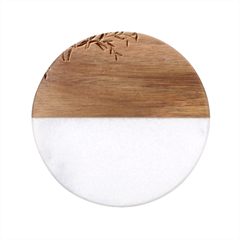 Still Life Classic Marble Wood Coaster (round)  by SychEva