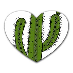 Cactus Desert Plants Rose Heart Mousepad by uniart180623