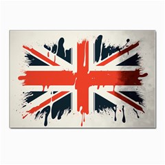 Union Jack England Uk United Kingdom London Postcard 4 x 6  (pkg Of 10) by uniart180623
